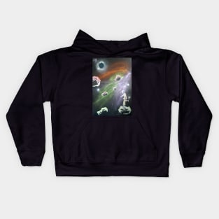 robots and jazz: can I get a lift Kids Hoodie